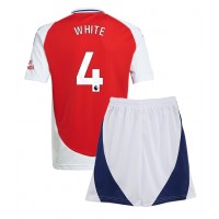 Dječji Nogometni Dres Arsenal Ben White #4 Domaci 2024-25 Kratak Rukav (+ Kratke hlače)